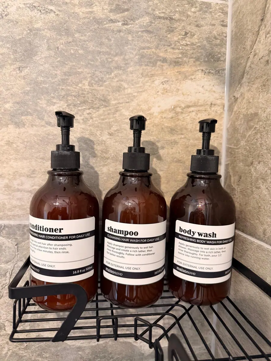 Shampoo, conditioner, body wash
